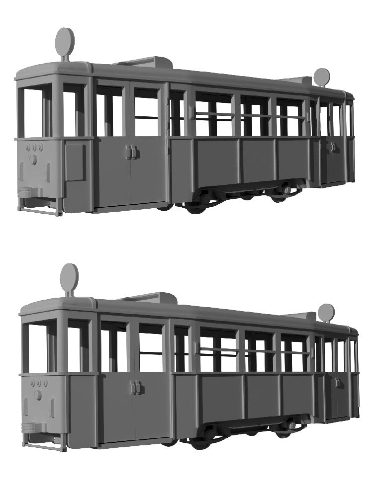 Konstal 4ND – bidirectional trailer carriage, sliding doors