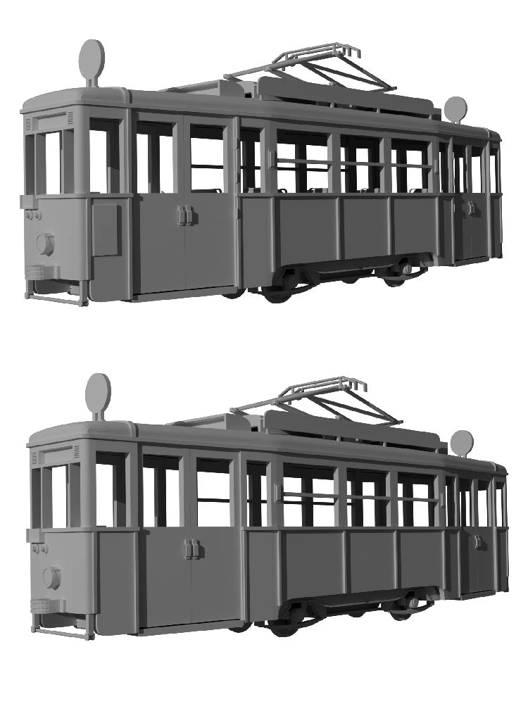 Konstal 4N – bidirectional motor tramcar, sliding doors