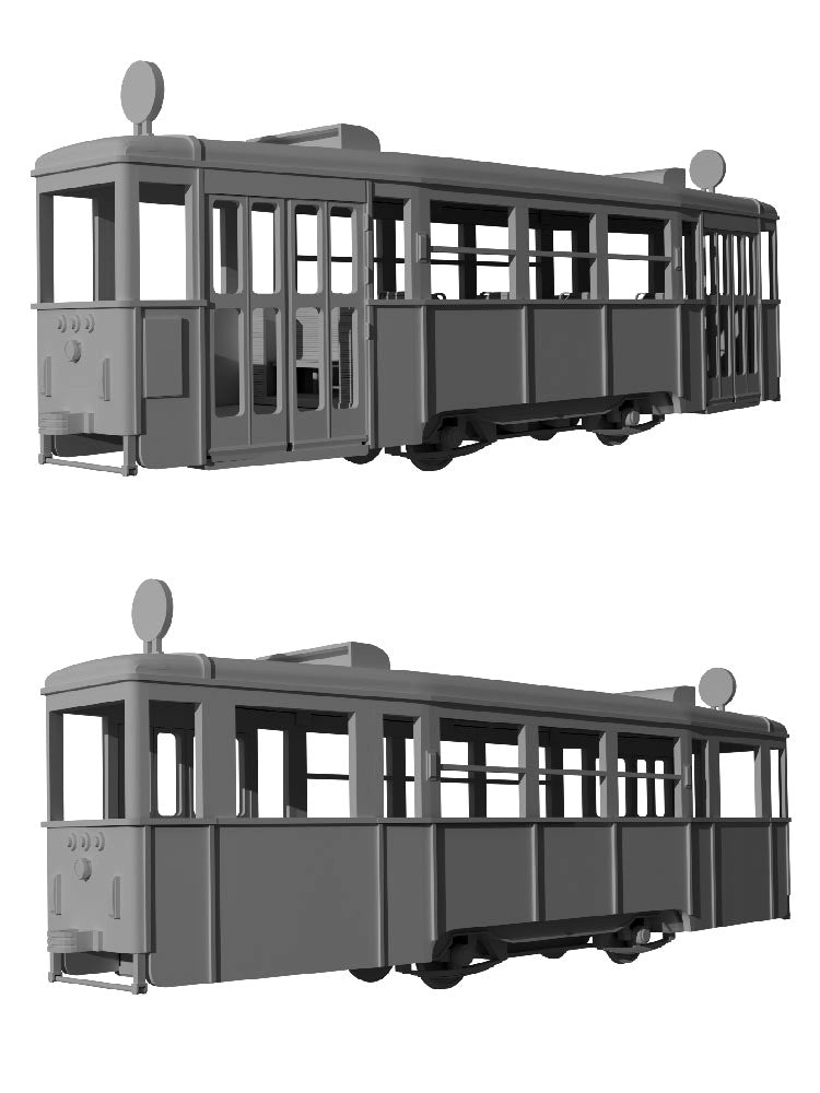 Konstal 4ND – modernized, unidirectional trailer carriage, folding doors
