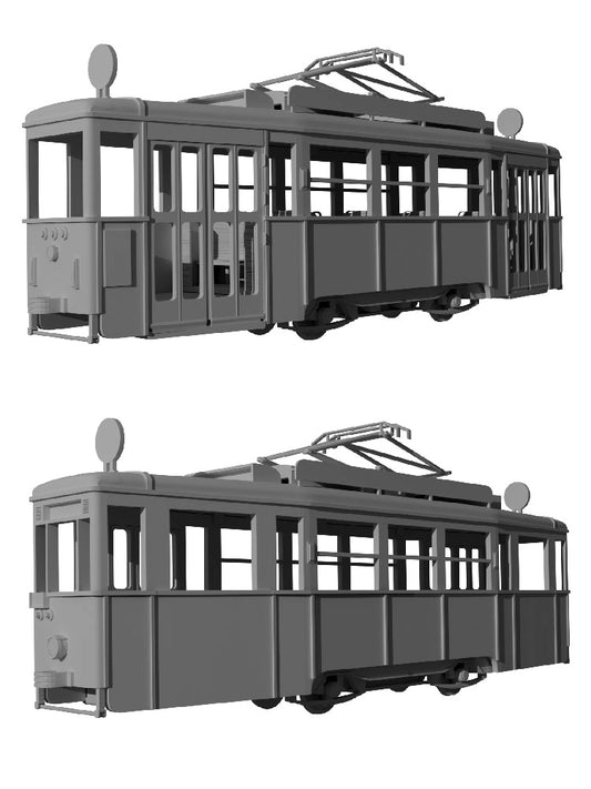 Konstal 4N – modernized unidirectional tramcar, folding doors
